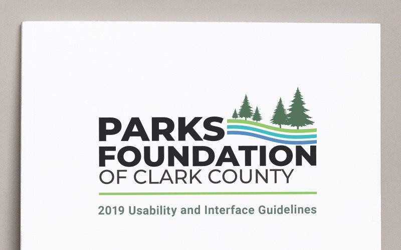 Parks Foundation of Clark County usability guidelines cover
