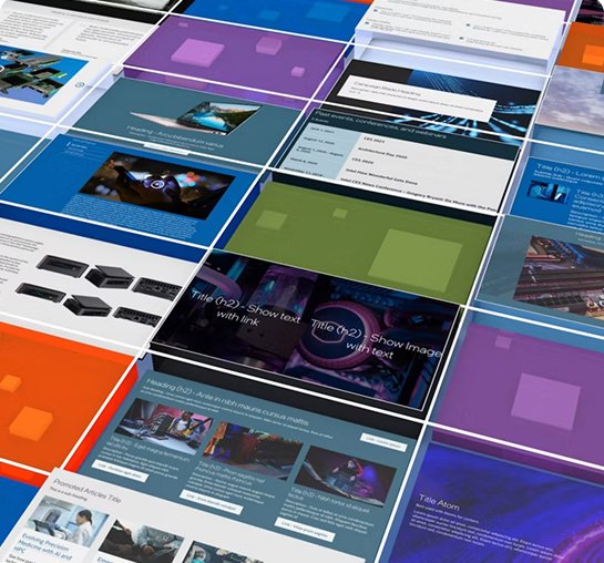 Visual component narrative documentation showing design intent and technical specifications